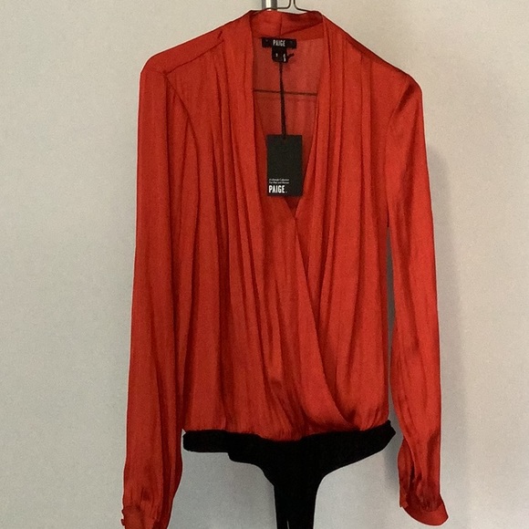 PAIGE “Sevilla” Bodysuit (Red/Rust) - Picture 14 of 16